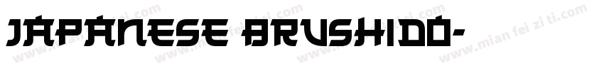JAPANESE BRUSHIDO字体转换